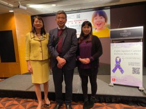 CEO Dr. Sujuan Ba with Dr. Anna Tsang and Prof. KW Lo